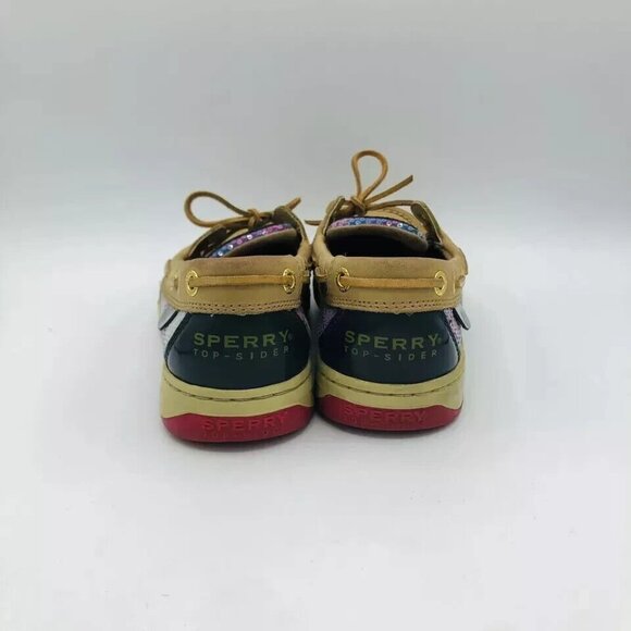 Sperry Top Sider Womens Shoes Size 6.5 M Tan Boat Shoe Angelfish Colorful Pink - Picture 7 of 11